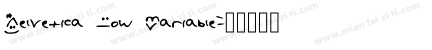 Helvetica Now Variable字体转换